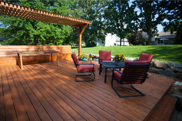 stained deck